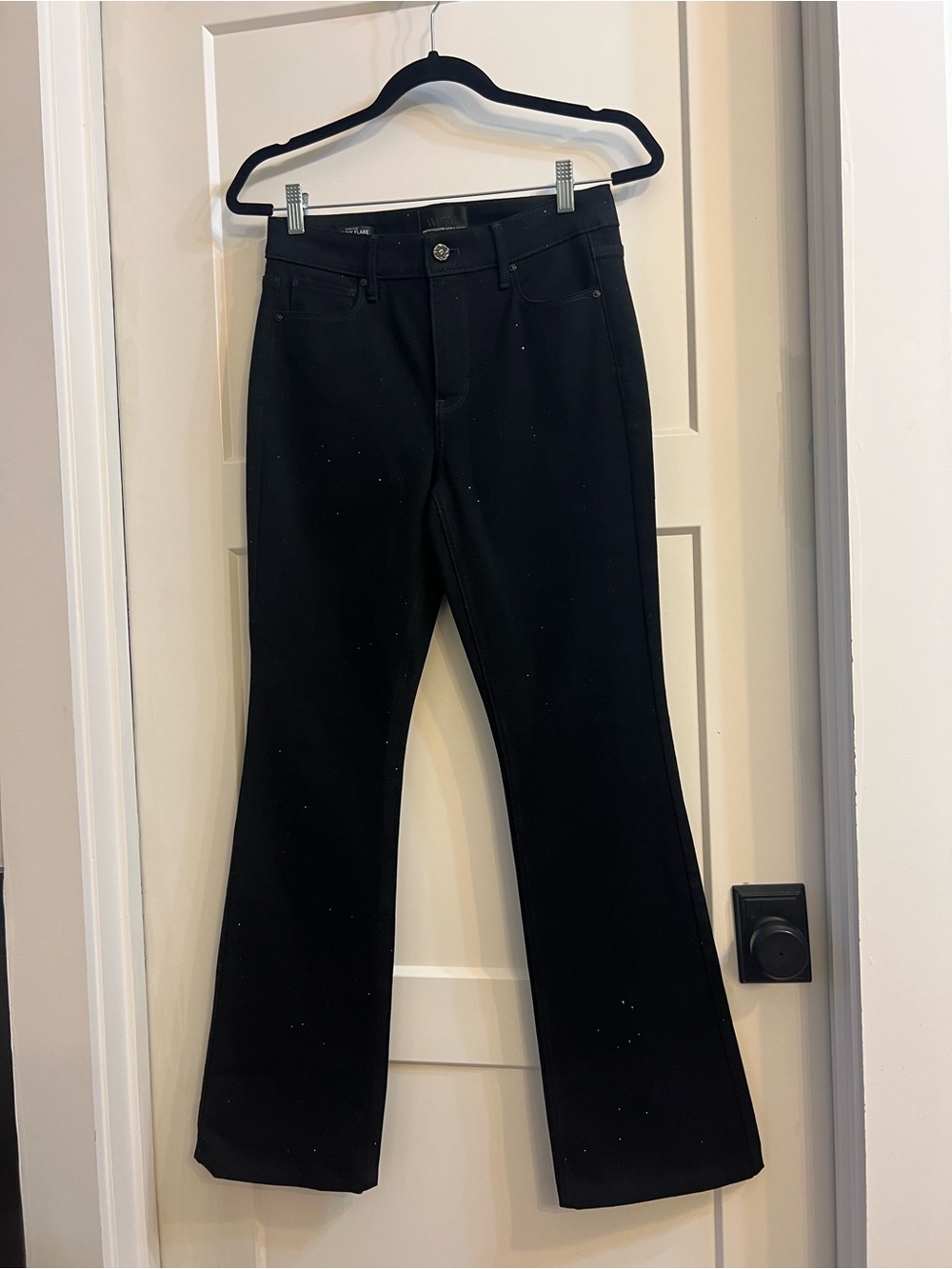 Black rhinestone women’s jeans